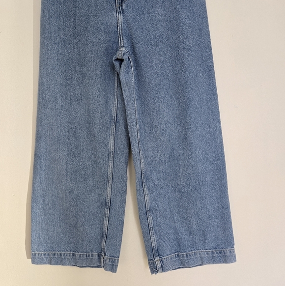 We The Free Wide Leg Jeans Free People Size 28 Denim Women's Hippie Light Blue - Picture 5 of 12